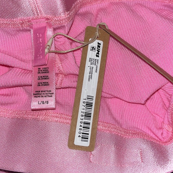 RARE SKIMS Soft Lounge Boxer Cotton Candy Large NWT - Picture 5 of 7
